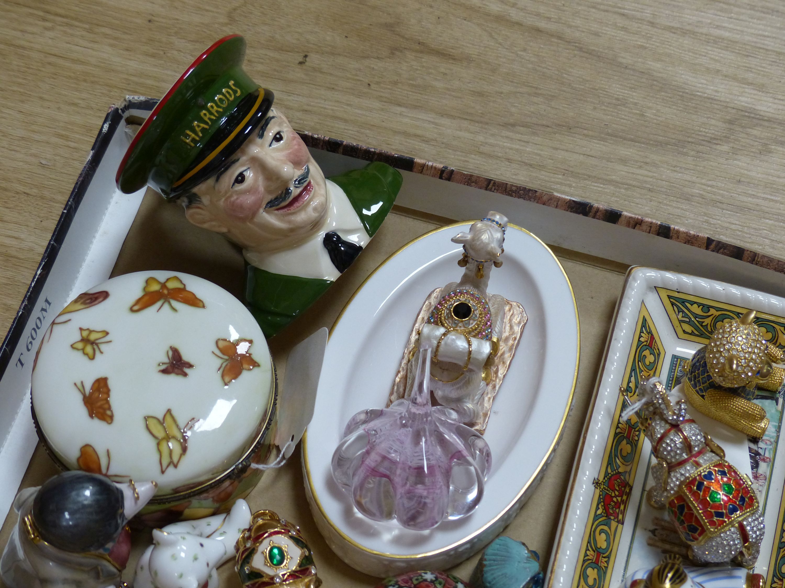 A Royal Crown Derby 'Treasures of Childhood' Rag Doll and Teddy Bear and other decorative items